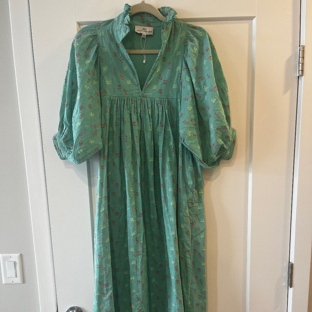Never A Wallflower High Neck Midi Dress in Confetti